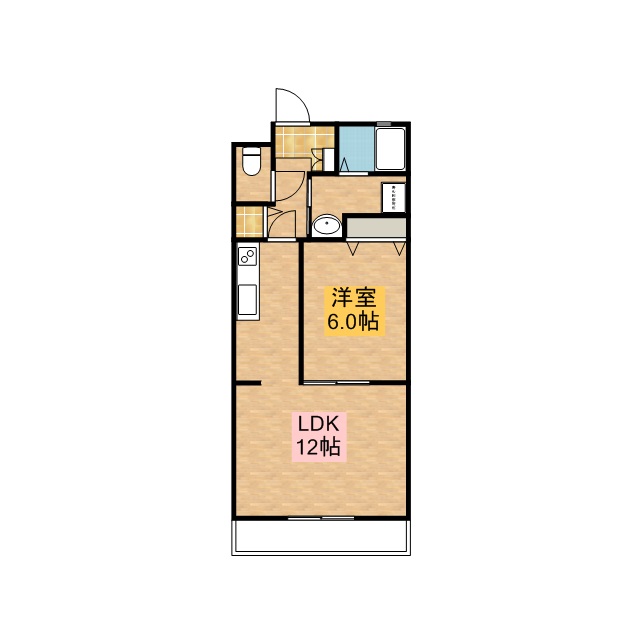 Ｍ&rsquo;ｓ　ｄｒｅａｍ　Ⅴ 402号室 間取り