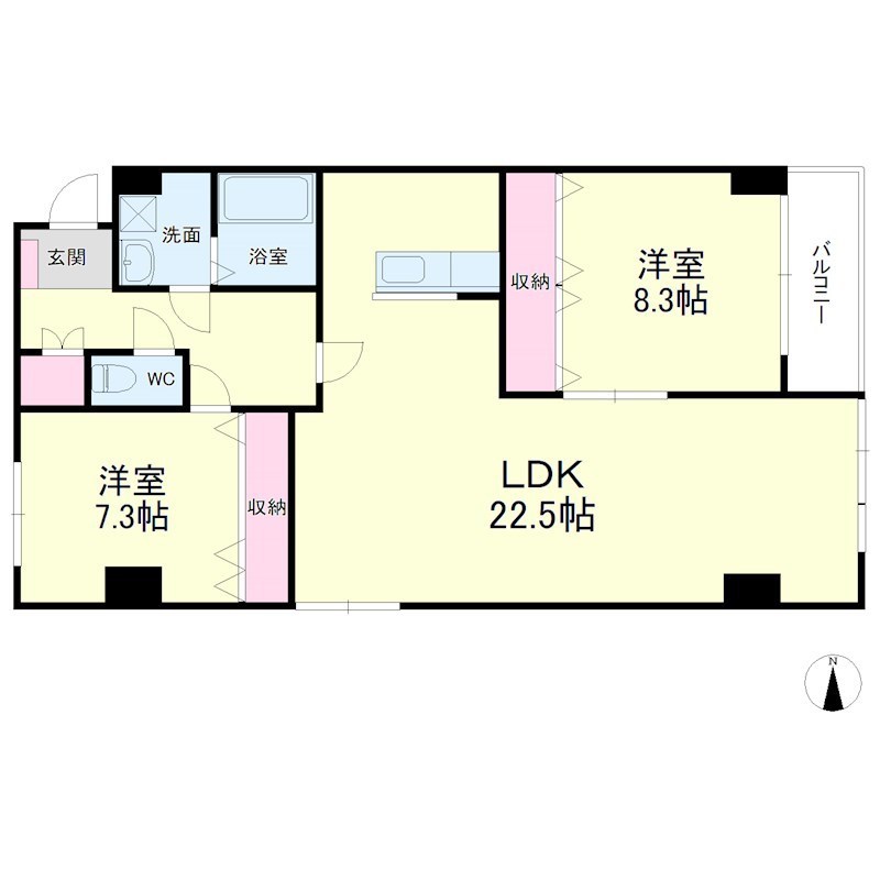 アルコ８ 302号室 間取り