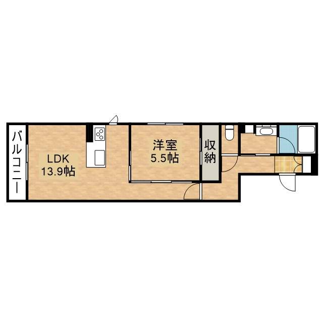 Ａｎｄａｎｔｅ 202号室 間取り