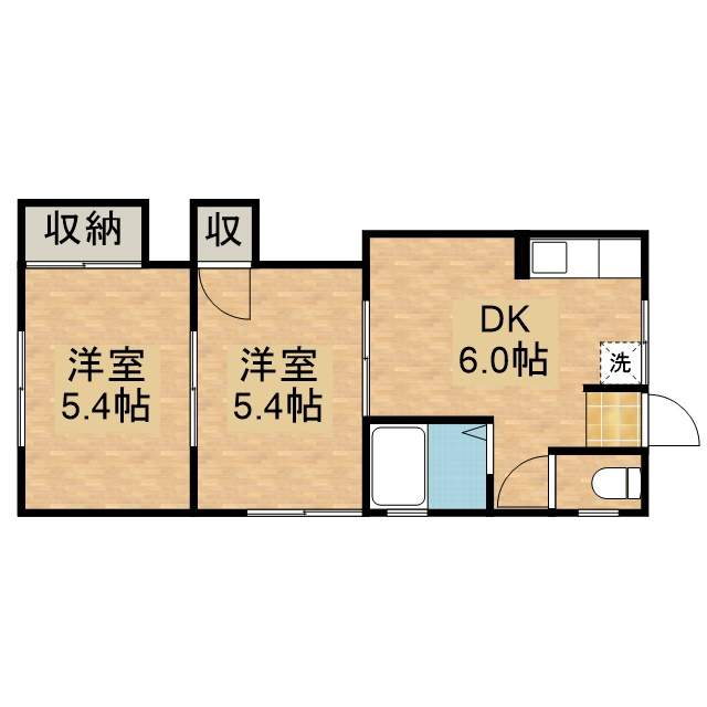 シャトレオーズ舞阪 101号室 間取り