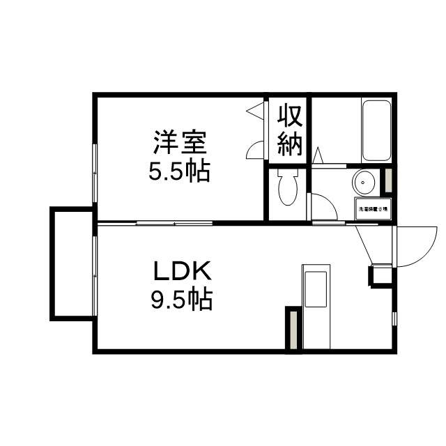 アーバンレックス B201号室 間取り