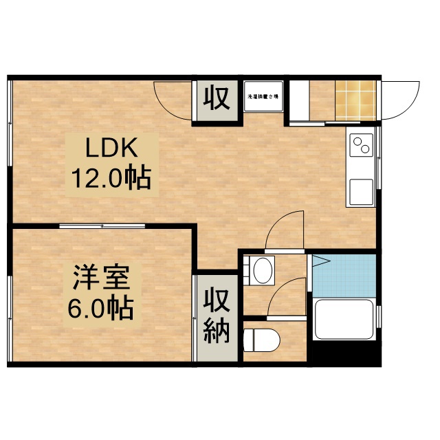 フォーブル吉田 102号室 間取り