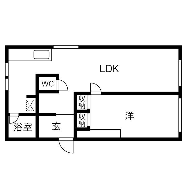 丸鈴グリーンビルＣ 202号室 間取り