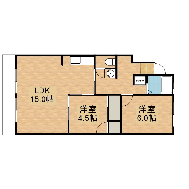 ルグラン島津 A-1号室 間取り