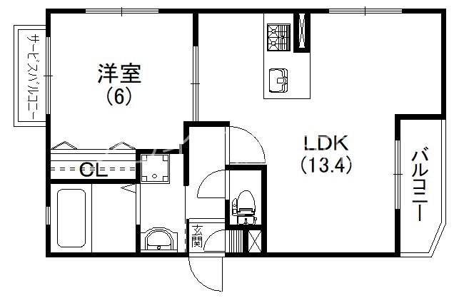 La Grande MaisonⅢ 201号室 間取り