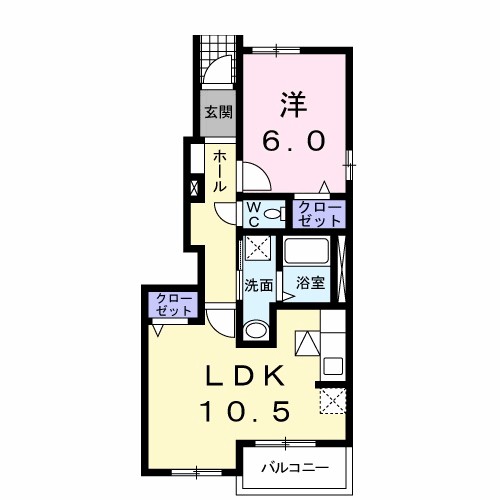 サンシーサイド 101号室 間取り