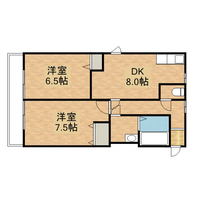 アンセリアＡ 101号室 間取り
