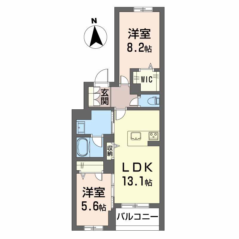 イルストーン古川 202号室 間取り