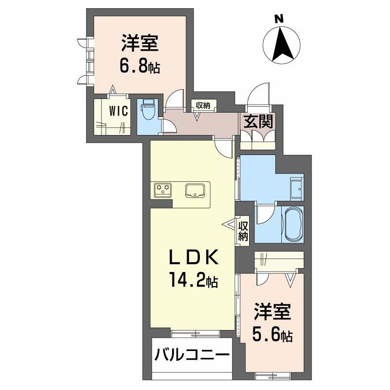 イルストーン古川 301号室 間取り
