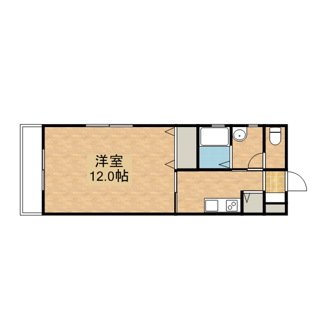 リーヒルズ 4-B号室 間取り