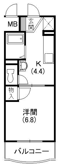 クレールアン 301号室 間取り