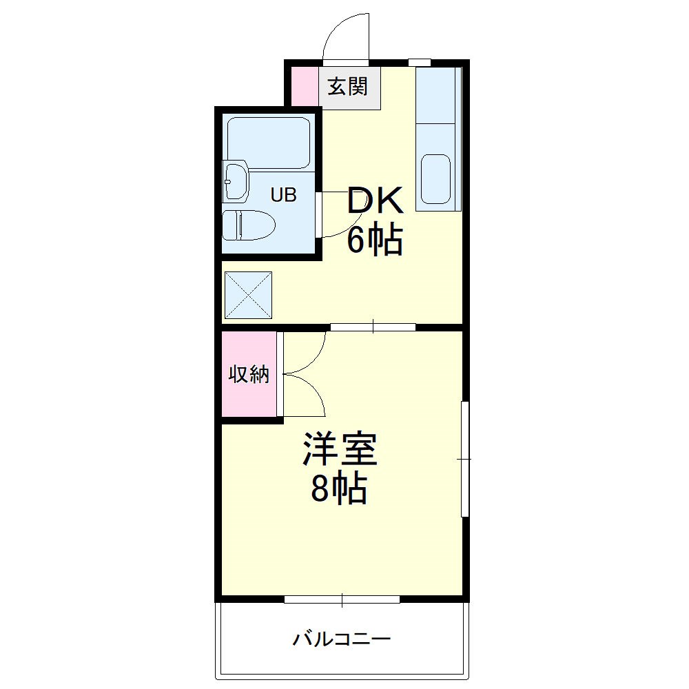 サンパレス木下 101号室 間取り