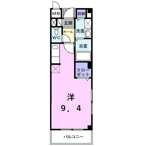 リヴェール 201号室 間取り