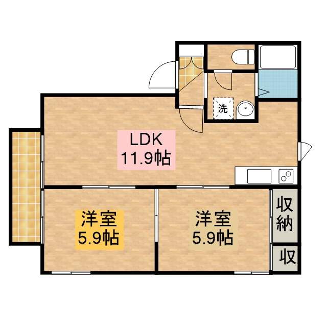 ディアスＭＯＭＯ 202号室 間取り
