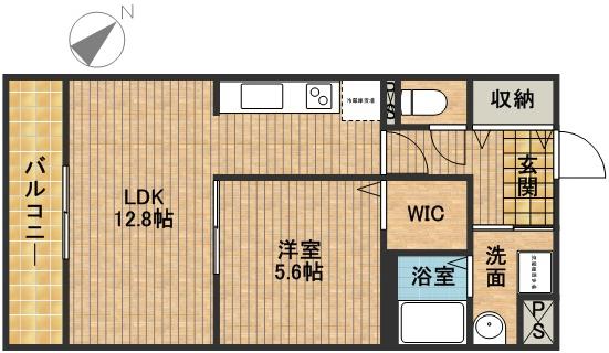 ラパノス 105号室 間取り
