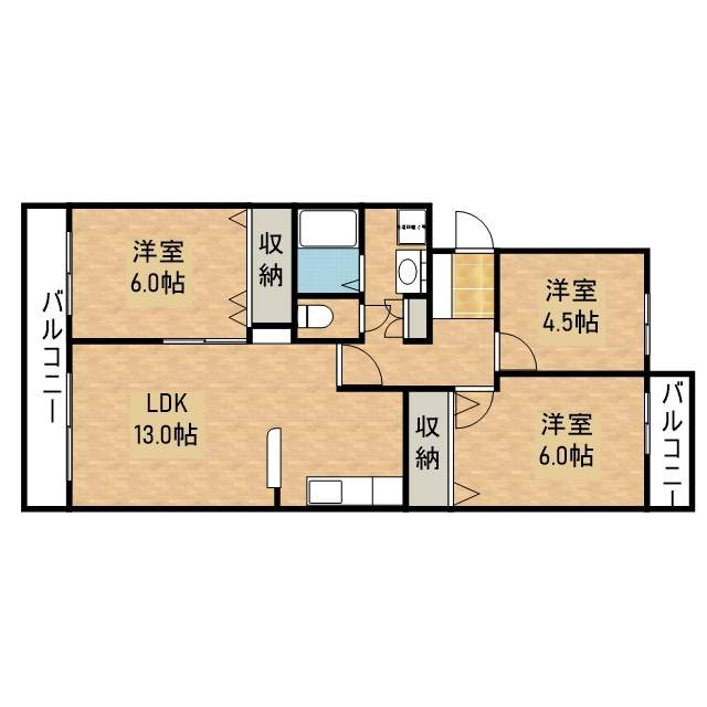 平和ハイツＧ 209号室 間取り