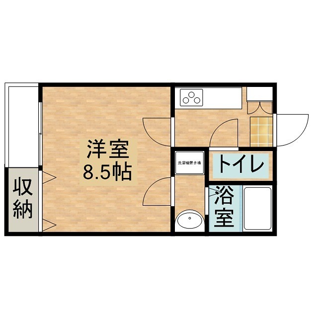 クレフラスト鴨江 102号室 間取り
