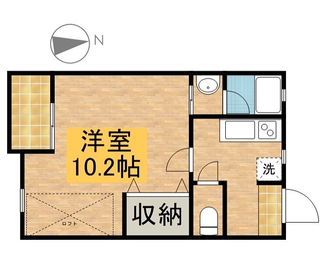 はまなす 202号室 間取り