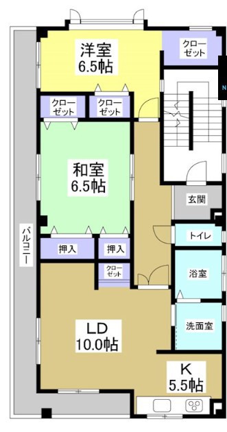 いながわ 2F号室 間取り