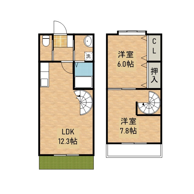 コンフォート 105号室 間取り