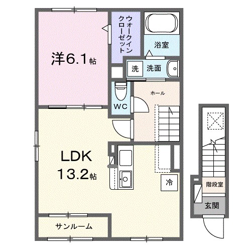ルミネ 201号室 間取り