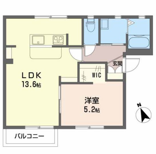 ブランドールＡ 201号室 間取り