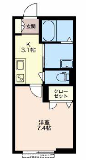 ＳｈａＭａｉｓｏｎ圭 103号室 間取り