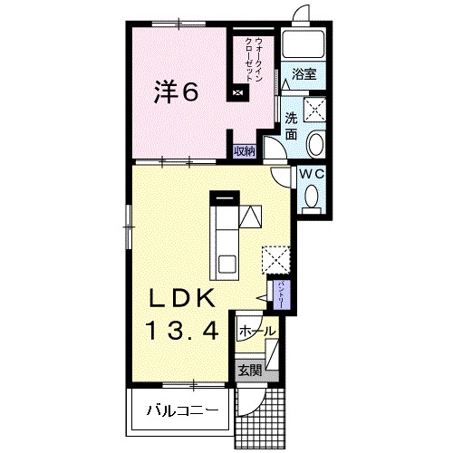 シュトラール 101号室 間取り