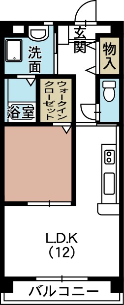 フォルシュ　 405号室 間取り