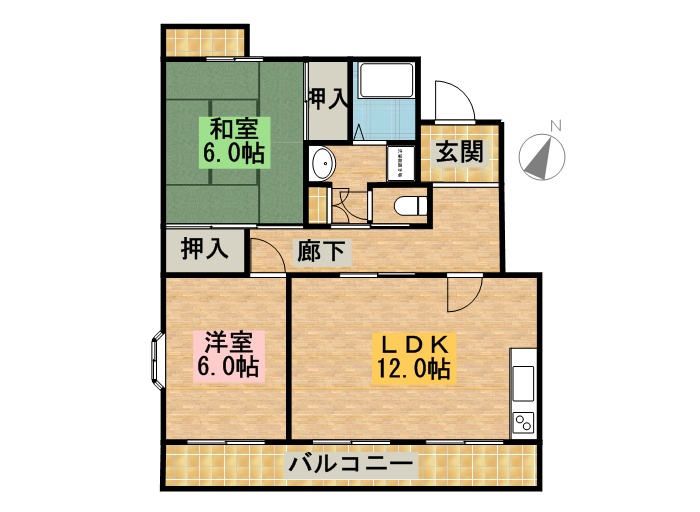 ＢＥＬ・ＡＩＲ佐鳴台 303号室 間取り