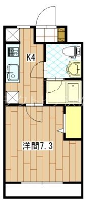 ドミール江西 209号室 間取り
