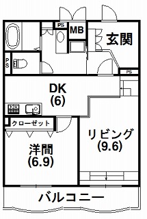 リスペランツァ 103号室 間取り