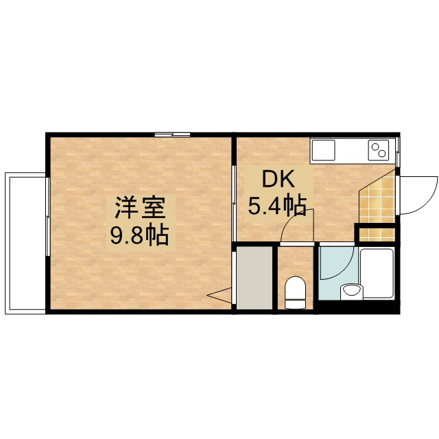 ドルチェ B201号室 間取り