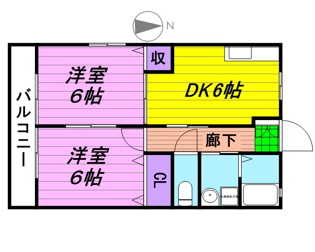 ＥｓｐｅｒａｎｃｅⅠ 101号室 間取り