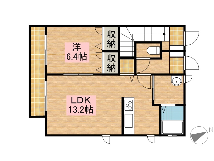 ＭａｓｔＴｏｗｎ小山 104号室 間取り
