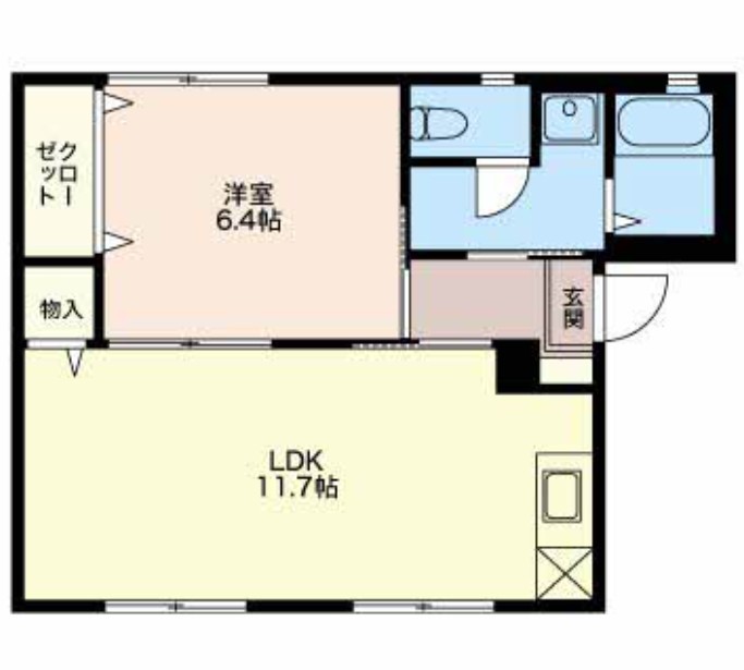 フレグランス２１ B103号室 間取り