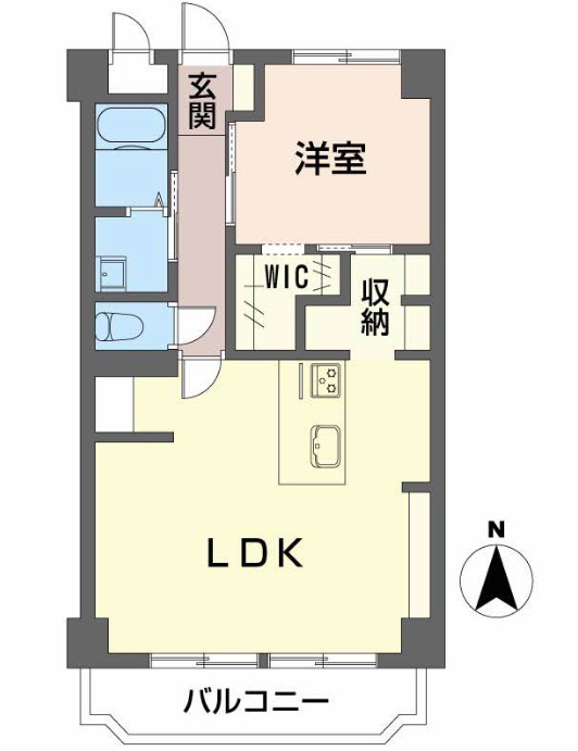 グリーンハイツフジタ 1-A号室 間取り