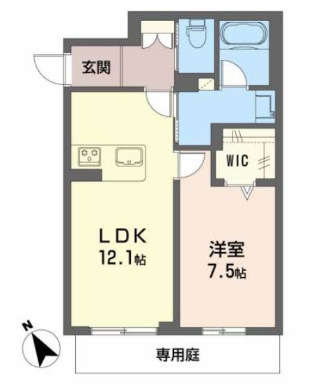 グローリアス浜松 101号室 間取り