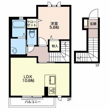 ベイサージュⅡ 203号室 間取り
