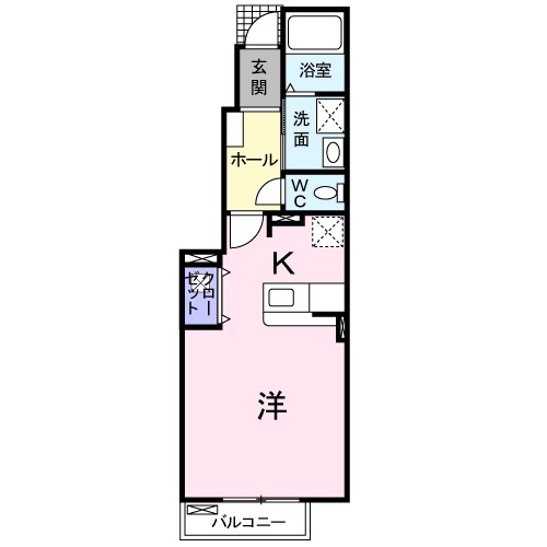スマイリー 102号室 間取り
