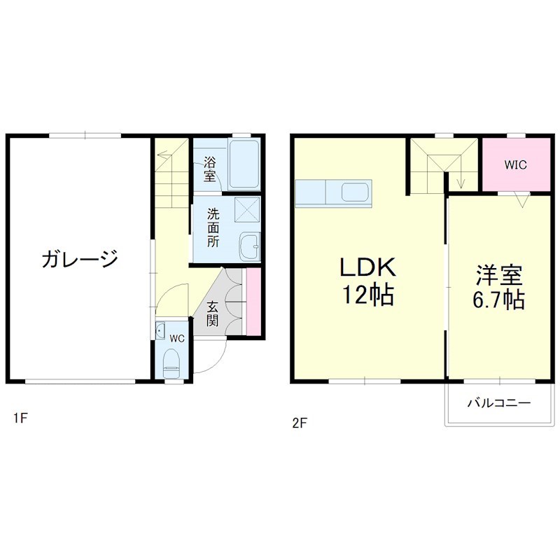 ガレッジ２８ B号室 間取り