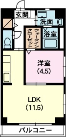 ルーチェ 301号室 間取り