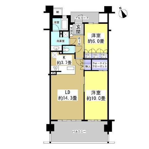 レクセル浜松弁天島(303) 303号室 間取り
