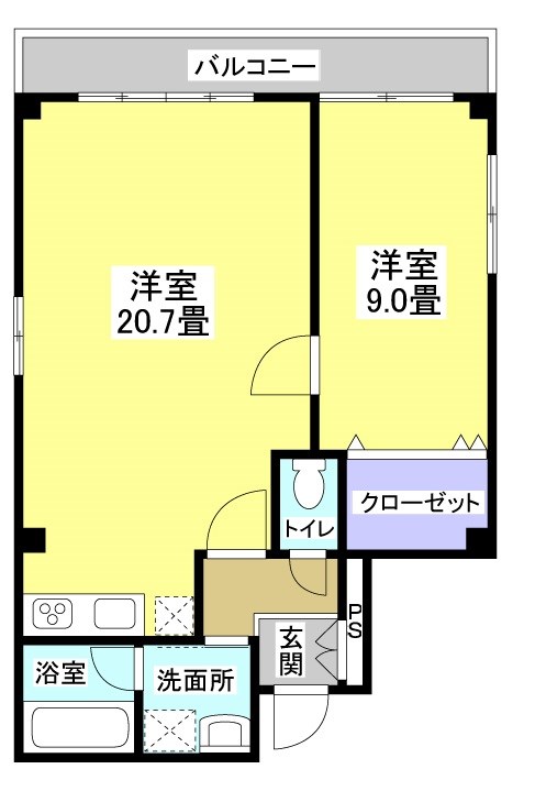 中原ビル 302号室 間取り