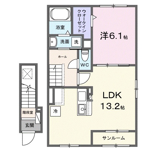 ルミネ 203号室 間取り