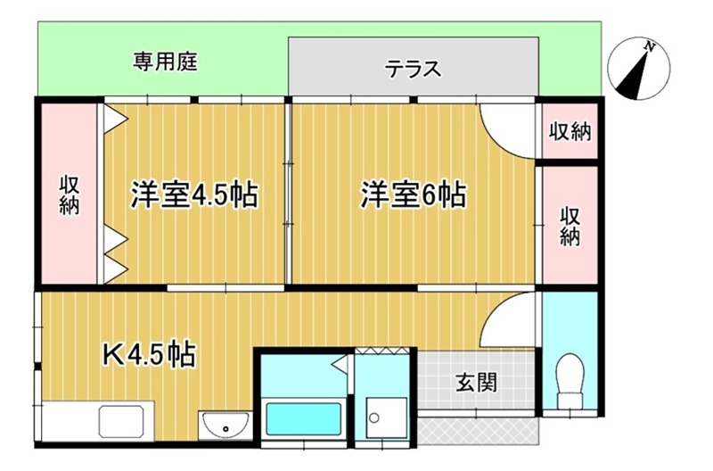 西伊場町32-25借家 間取り