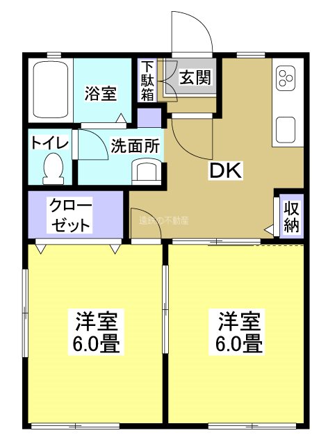 メルファレーン 202号室 間取り