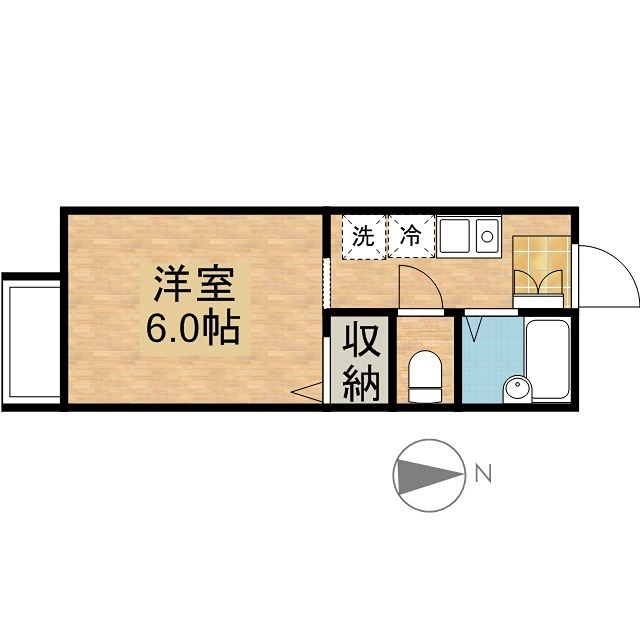 コーポ栄 101号室 間取り