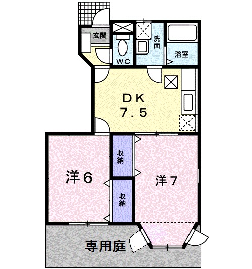 クレストール港 101号室 間取り