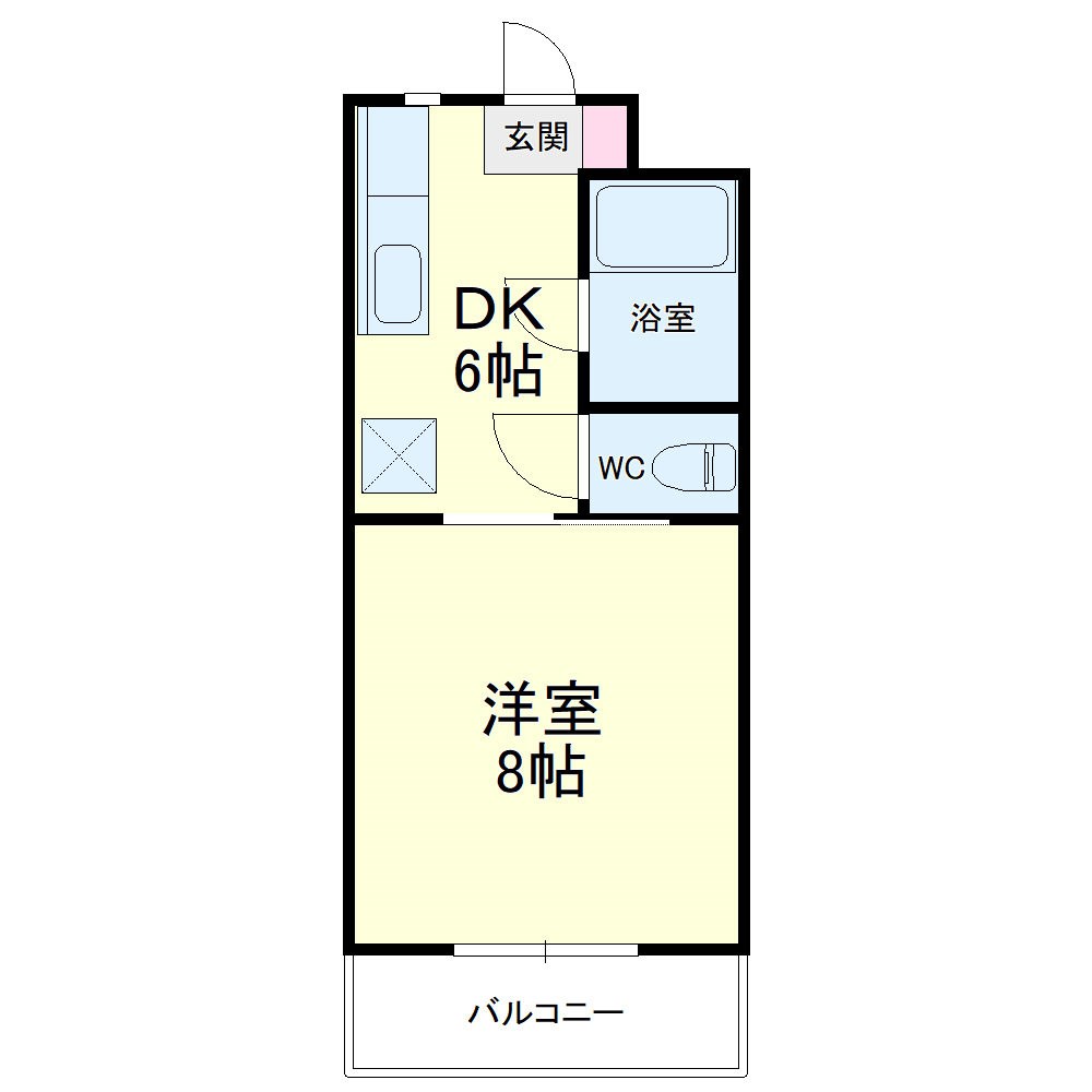 サンパレス木下 105号室 間取り